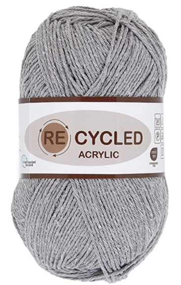 REcycled Acrylic, lysegrå, 100 g, nr. 3