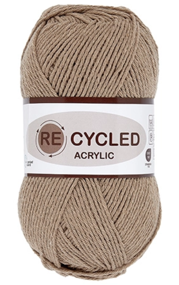 REcycled Acrylic, lysebrun, 100 g, nr. 15