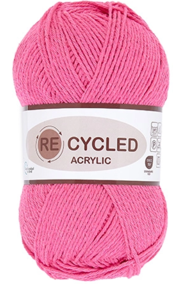 REcycled Acrylic, pink, 100 g, nr. 20