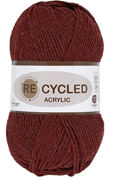 REcycled Acrylic, vinrød, 100 g, nr. 42