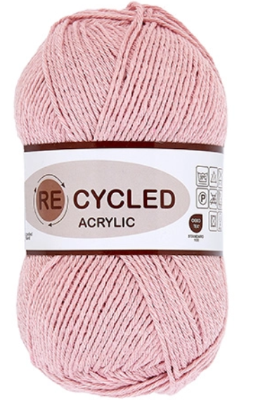 REcycled Acrylic, baby lyserød, 100 g, nr. 218