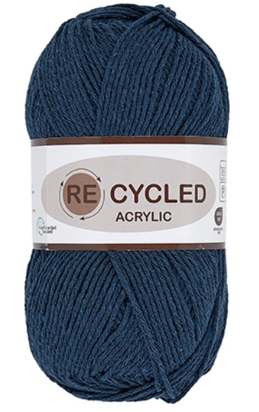 REcycled Acrylic, mørk blå, 100 g, nr. 458