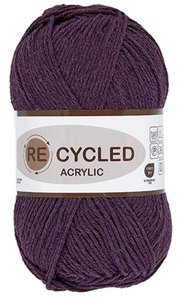 REcycled Acrylic, lilla, 100 g, nr. 712