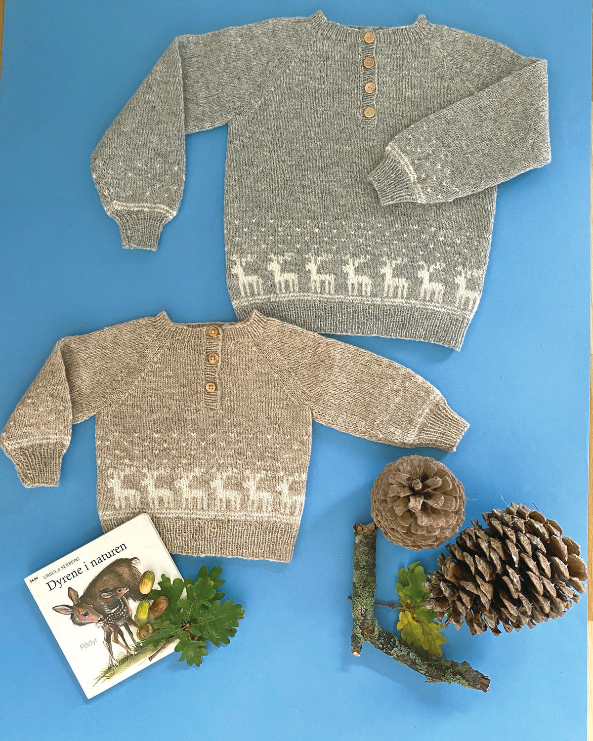 Julesweater med rensdyr (digital opskrift)