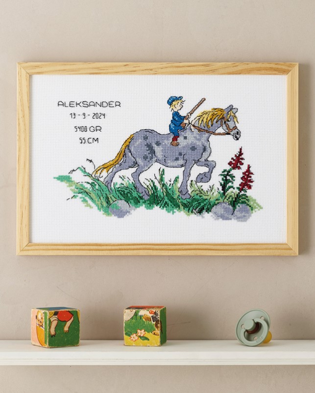 Broderi Kit - Emil og Hest på tilbud hos Hobbygarn.dk