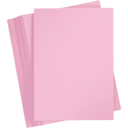 Lys pink A4 karton, 180 g, 100 ark - Miljøvenlig kvalitet
