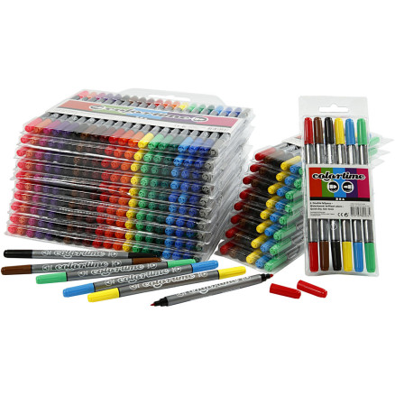 Colortime Dobbelttusch - 260 stk. i Ass. Farver