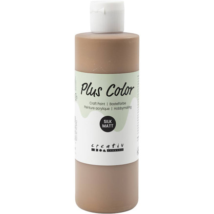 Plus Color Hobbymaling Lys Brun 250ml - Kvalitetsmaling