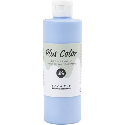 Plus Color Hobbymaling i Himmelblå - 250ml Kvalitetsmaling