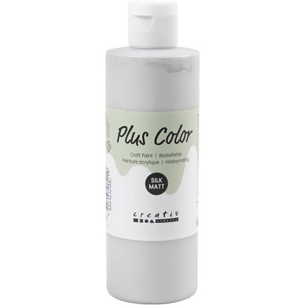 Plus Color Hobbymaling i Sølv - 250 ml, Kreativ Maling
