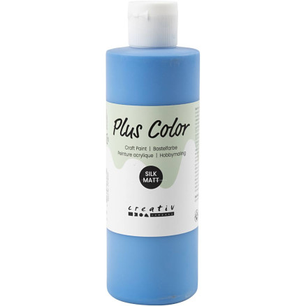 Plus Color Hobbymaling - Primær Blå, 250ml, Topkvalitet