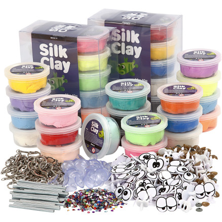 Sjove Venner, stort sæt til kreativ leg med Silk Clay