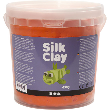 Silk Clay® Orange 650g - Kreativ modellervoks i spand