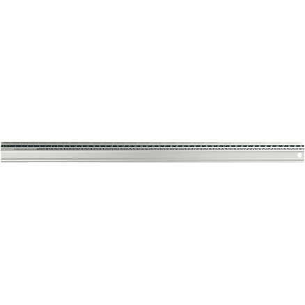 Sikkerhedslineal i aluminium - 50 cm, skridsikker baggrund
