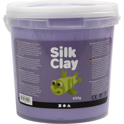 Silk Clay® Lilla 650g - Kreativ modellervoks til DIY projekter