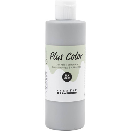 Plus Color Hobbymaling - Regn Grå, 250ml, Topkvalitet