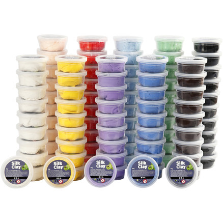 Silk Clay® - Assorterede farver, 10 stk. i pakke