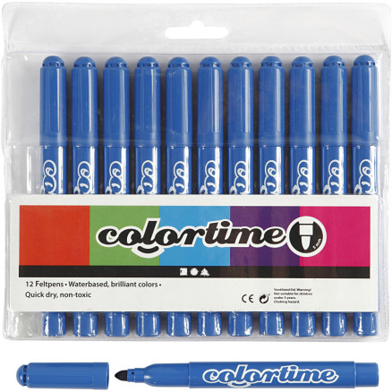 Colortime Tusch 5 mm Azure - 12 stk. i Pakke