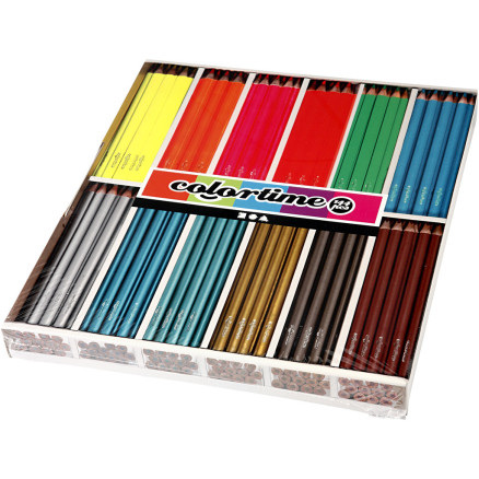 Colortime Farveblyanter - 144 stk. i metallic og neon farver