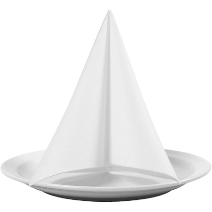 Hvide Servietter 40x40 cm - 20 stk. til Dekoration
