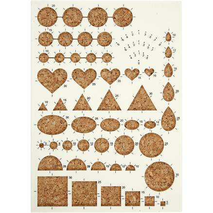 Quillingboard med korkunderlag - 21x15 cm, 1 stk.