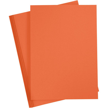 A4 Karton i Orange, 180g - 20 Ark pr. Pakke