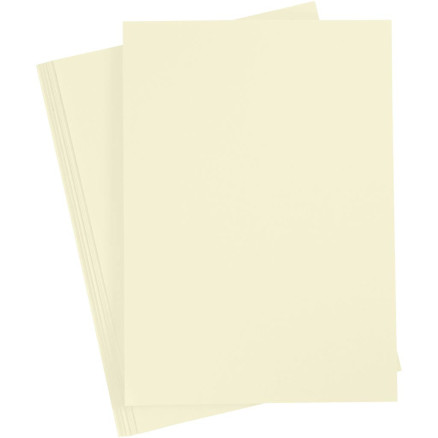 Pastelgul A4 Karton 210g - 10 Ark i Pakke