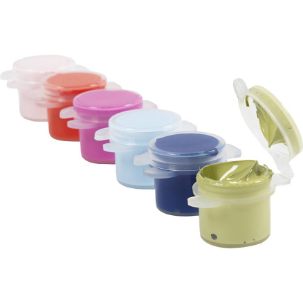 Plus Color Hobbymaling - 6x5ml med stærke farver