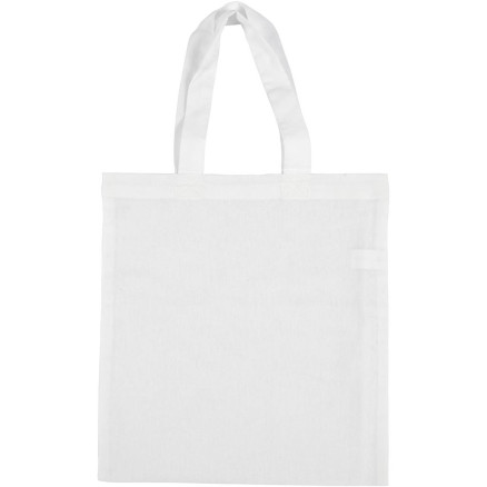 Mulepose i hvid - 28x30 cm, 130 g, perfekt til dekoration
