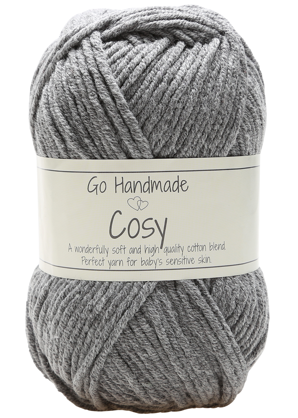 Cosy Garn 50 g - Grå, Perfekt til Strik og Hækling