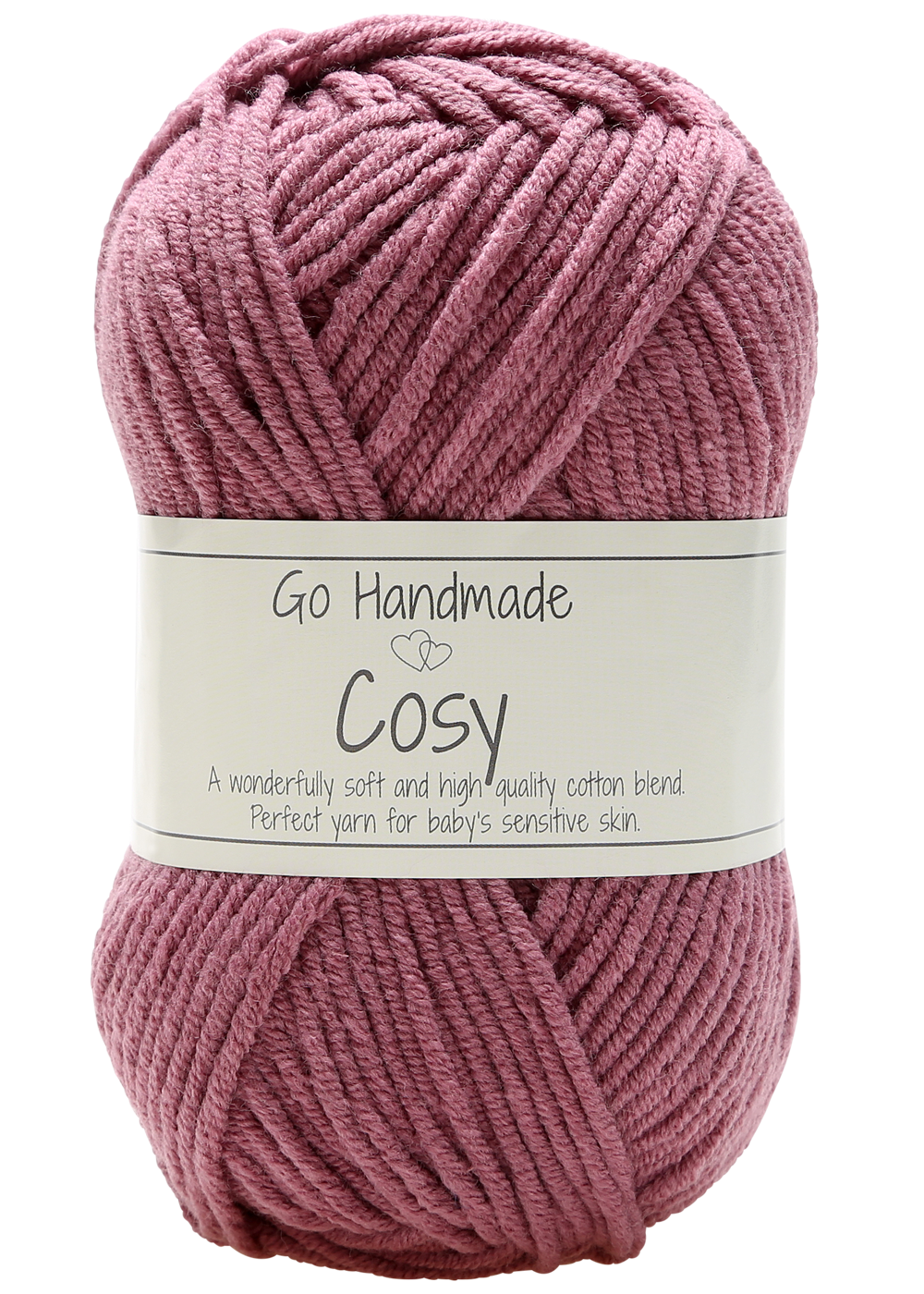 Cosy Garn 50 g - Rosa til Strik og Hækling