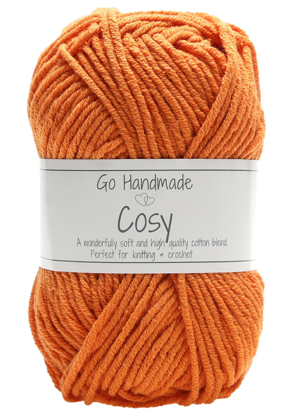 Cosy Garn 50 g i Orange - Perfekt til Strik og Hækling