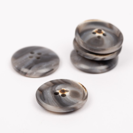 Drops Knap Imitation Træ Mokka 23mm - 50 Stk. Tilbud!
