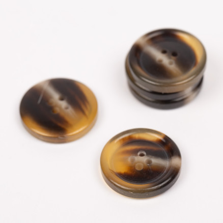 Drops Knap Imitation Horn Karamel 23mm - 50 stk Tilbud