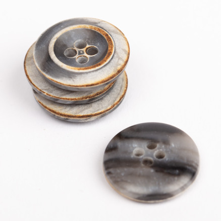 Drops Knap Røget 18mm - 50 stk til Kreativ DIY