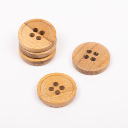 Drops Knap Oliventræ 20mm 808 - 50 stk på tilbud!