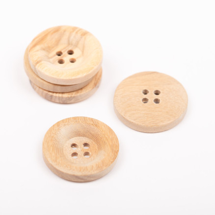 Drops Knap Oliventræ (Lys) 23mm - 50 stk på tilbud!