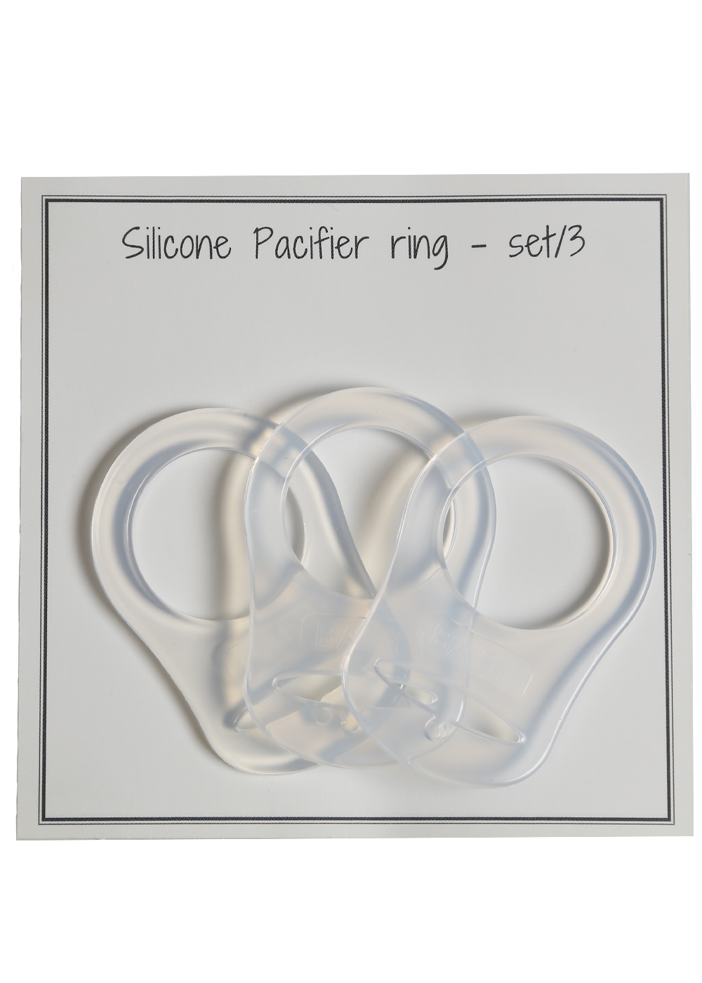Silikone O-ringe med adapter, 3 stk, klar til sutter