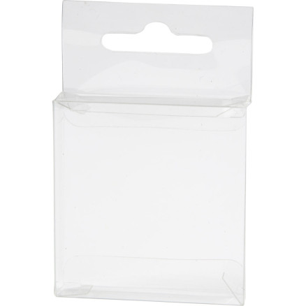 PET æske 51x54x10 mm - 100 stk. i klar emballage
