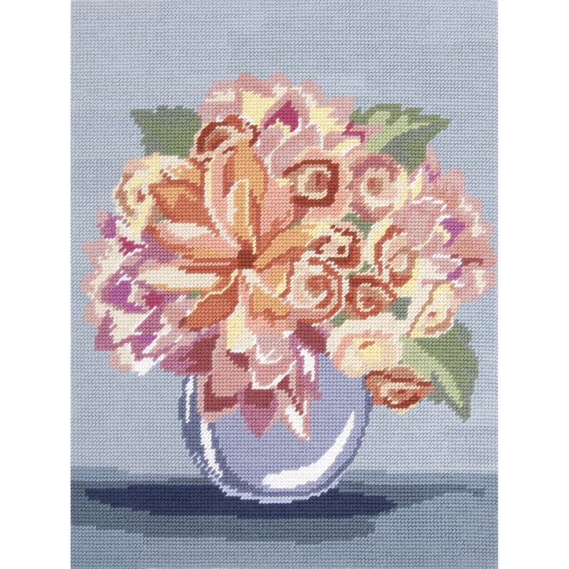 DMC Broderi - Solar Bouquet - Påtrykt Stramaj Uden Garn