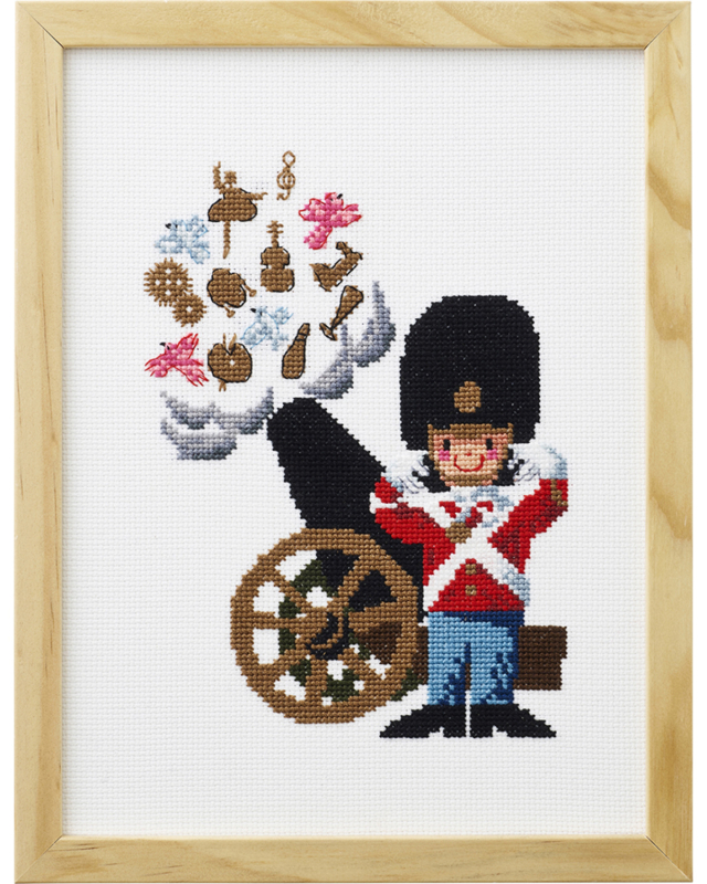 Broderi Kit - Garder med Konfettikanon fra Ib Antoni