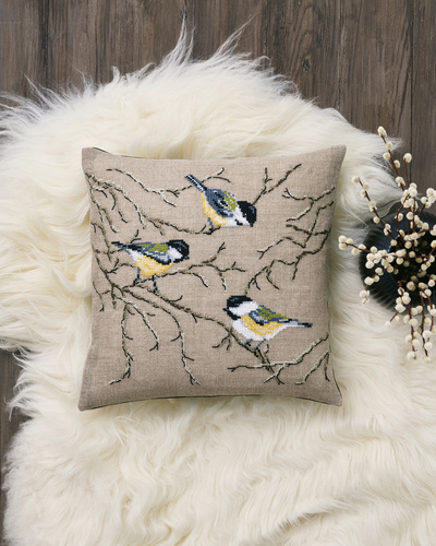 Broderi Kit – Musvitter fra By Permin på tilbud!