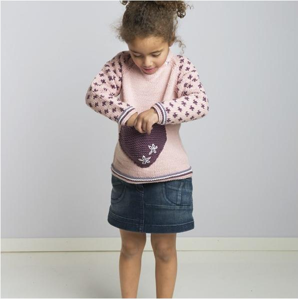 "Blåveis" Genser - Viking Design 1606-4 Kit - 2-12 År - Viking Vår, fra Viking