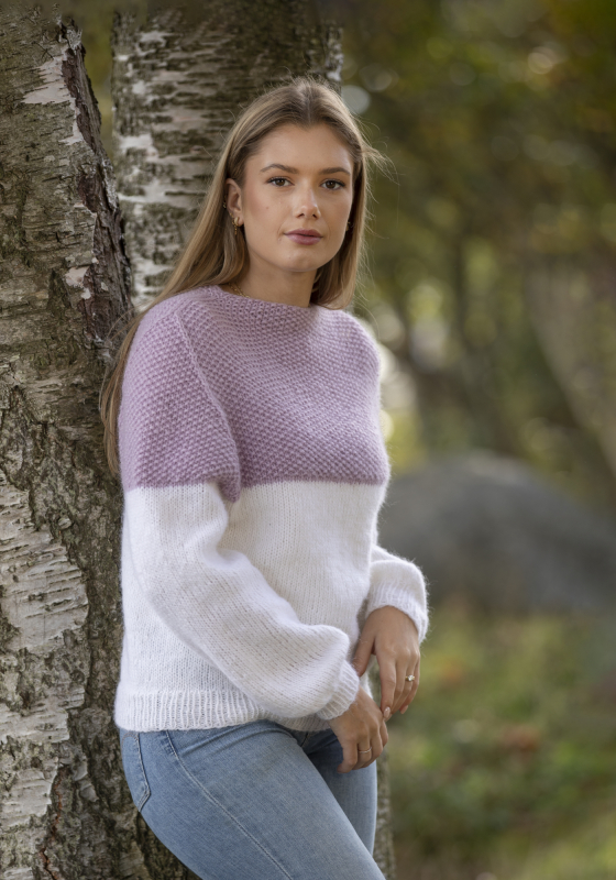 "Bmor" Genser - Viking Design 2138-11 Kit - XS-XXL - Viking Alpaca Bris, fra Viking