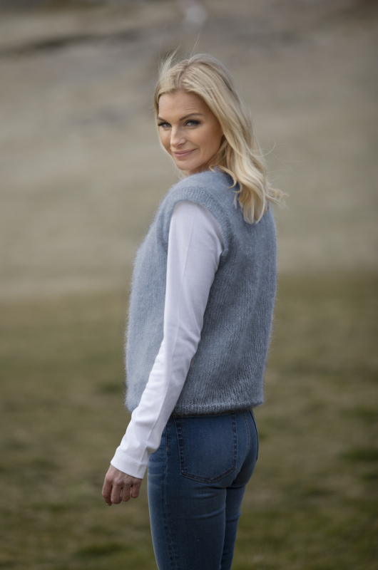 "Clara" Pullover - Viking Design 2013-6B Kit - XS-XXL - Viking Kid Silk, fra Viking