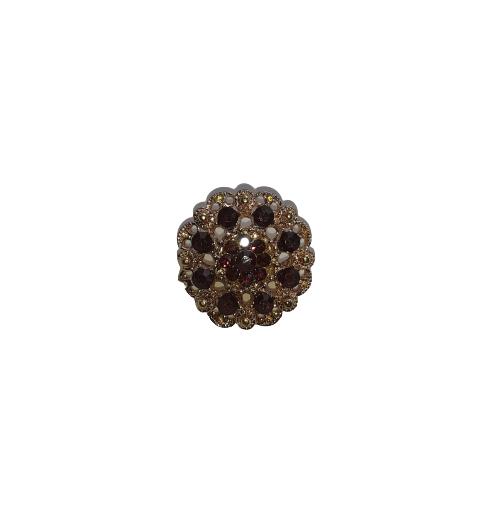 Knap Crystal 20,5 mm. - vælg mellem 4 farver