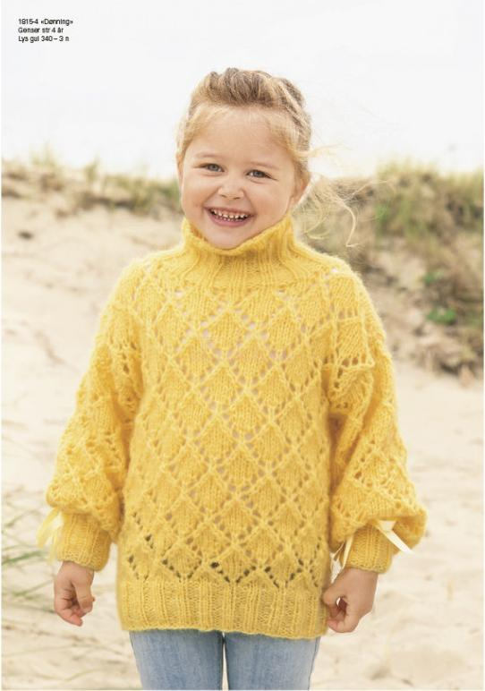 "Dønning" Genser - Viking Design 1815-4 Kit - 2-12 År - Viking Alpaca Bris, fra Viking