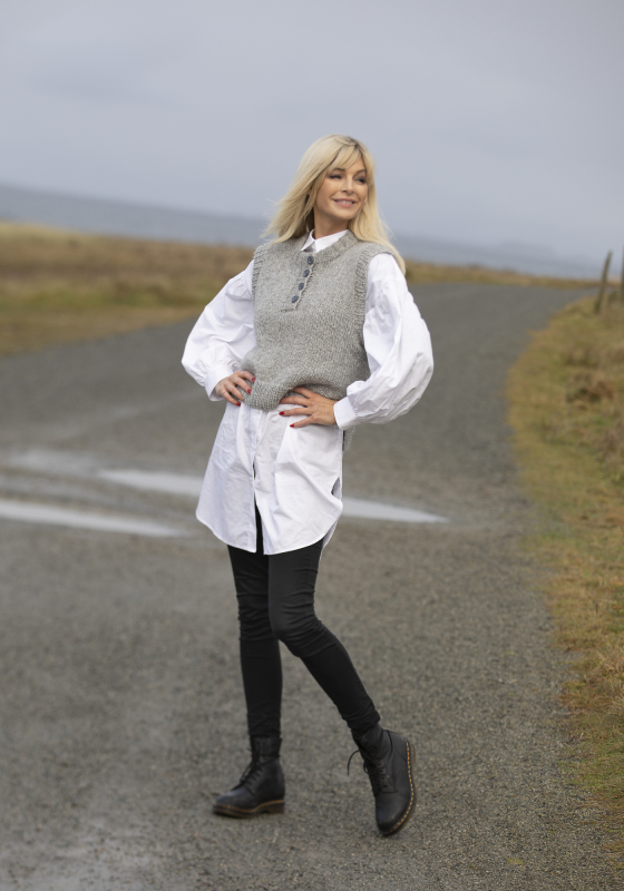 "Fin" Vest - Viking Design 2035-3 Kit - XS-XXL - Viking Alpaca Bris, fra Viking