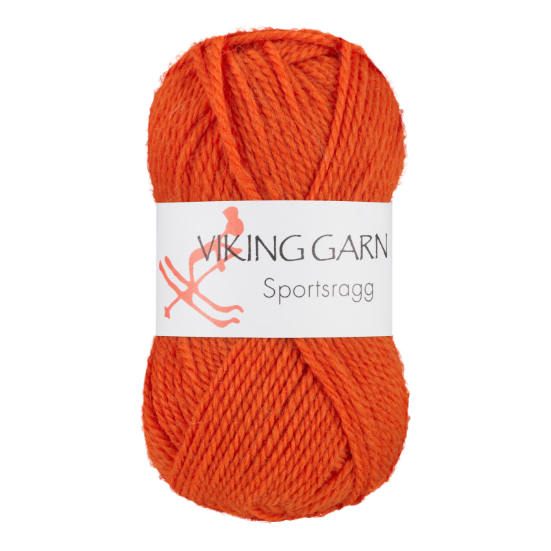 Viking Sportsragg - 551 Orange, Uld/Akryl/Nylon, fra Viking