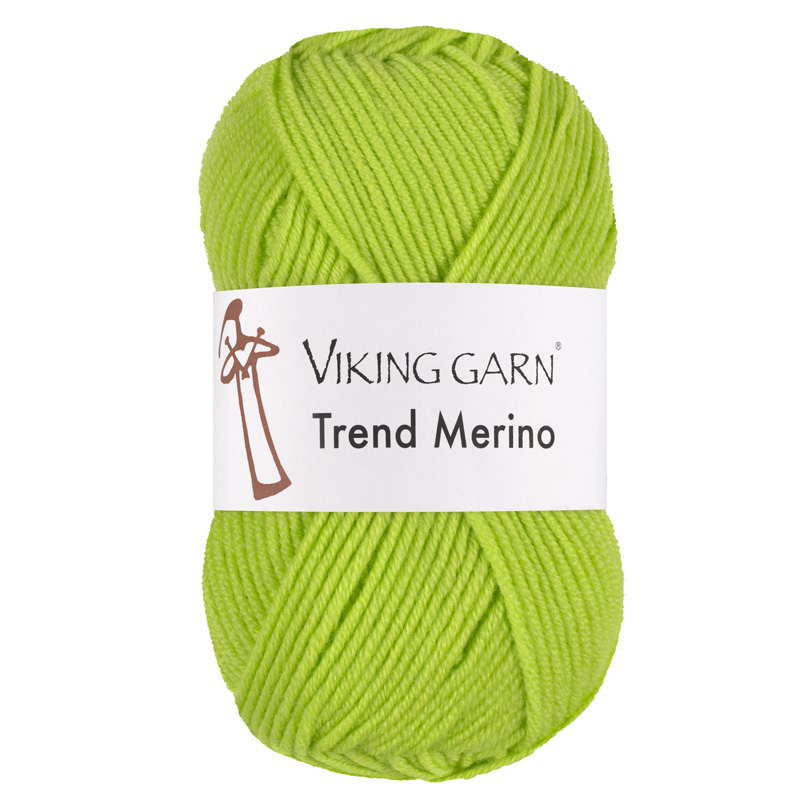 Viking Trend Merino 431 Lime, Merinould, fra Viking